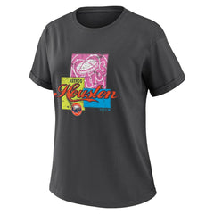 Charcoal Houston Astros WEAR by Erin Andrews Women's Domestic Box Color Boyfriend T-Shirt