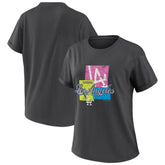 Charcoal Los Angeles Dodgers WEAR by Erin Andrews Women's Domestic Box Color Boyfriend T-Shirt