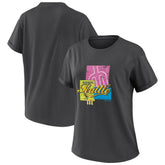 Charcoal Seattle Mariners WEAR by Erin Andrews Women's Domestic Box Color Boyfriend T-Shirt