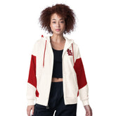 White St. Louis Cardinals Starter Women's Scrimmage Full-Zip Hoodie