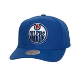 NHL Edmonton Oilers Mitchell & Ness Core Team Ground Pro Adjustable Hat