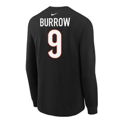 Joe Burrow Youth Player Name & Number Long Sleeve T-Shirt - Cincinnati Bengals T-shirts