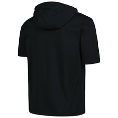 Black Cincinnati Reds Levelwear Recruit Short Sleeve Full-Zip Hoodie