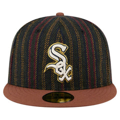 Brown Chicago White Sox New Era Vintage Herringbone 59FIFTY Fitted Hat