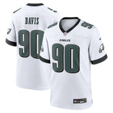 Jordan Davis White Game Jersey - Philadelphia Eagles Jerseys