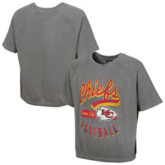 Women's Mineral Wash Short Sleeve Top - Kansas City Chiefs Tops