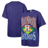 Navy Houston Astros '47 Women's Flashing Lights Boyfriend T-Shirt
