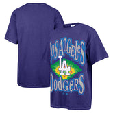 Navy Los Angeles Dodgers '47 Women's Flashing Lights Boyfriend T-Shirt
