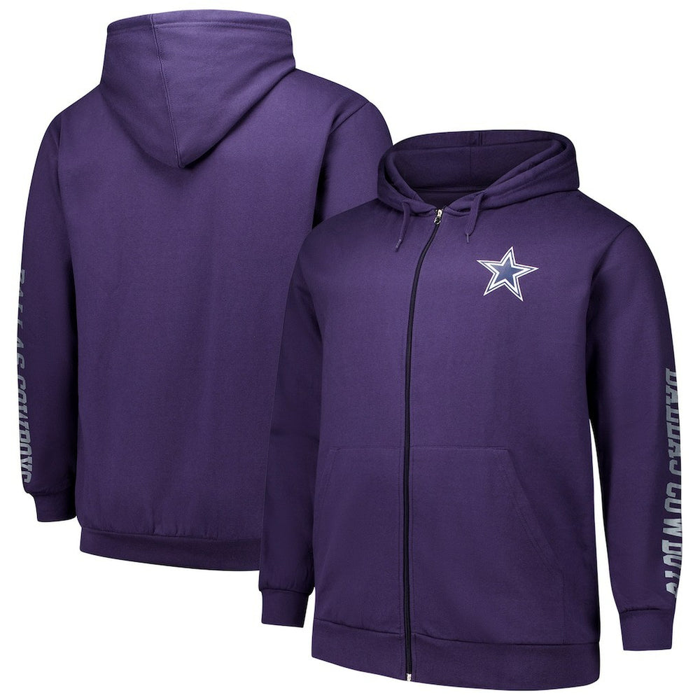 Big & Tall Sleeve Hit Full-Zip Hoodie - Dallas Cowboys Hoodies