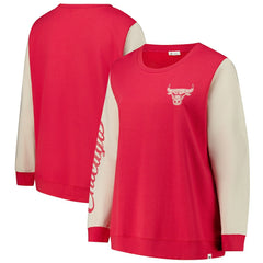 47 brand Chicago Bulls '47 Women's Plus Size Oversized Rise Andie Pullover Sweatshirt
