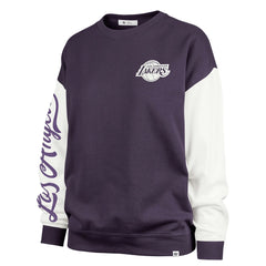 47 brand Los Angeles Lakers '47 Women's Plus Size Oversized Rise Andie Pullover Sweatshirt