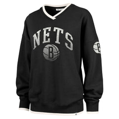 47 brand Brooklyn Nets '47 Women's Rise Wax Pack Daze '80s Oversize Pullover Sweatshirt