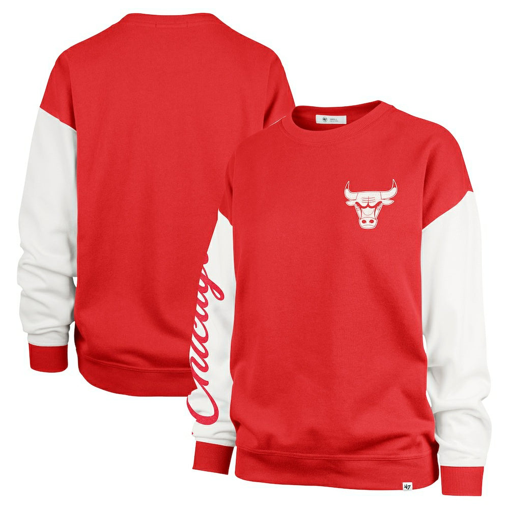 47 brand Chicago Bulls '47 Women's Rise Andie Oversized Pullover Sweatshirt