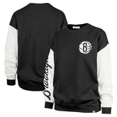 47 brand Brooklyn Nets '47 Women's Rise Andie Oversized Pullover Sweatshirt