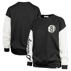 47 brand Brooklyn Nets '47 Women's Rise Andie Oversized Pullover Sweatshirt