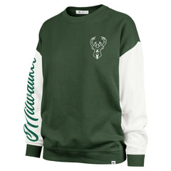 47 brand Milwaukee Bucks '47 Women's Rise Andie Oversized Pullover Sweatshirt