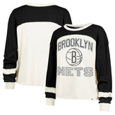 47 brand Brooklyn Nets '47 Women's Curve Raglan Long Sleeve T-Shirt