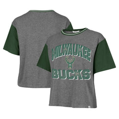 47 brand Milwaukee Bucks '47 Women's Rise Clubhouse Ziggy Color Block T-Shirt