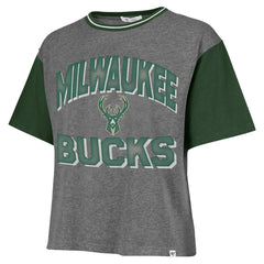 47 brand Milwaukee Bucks '47 Women's Rise Clubhouse Ziggy Color Block T-Shirt