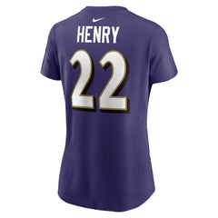 Derrick Henry Women's Player Name & Number T-Shirt - Baltimore Ravens T-shirts