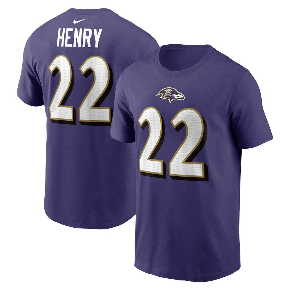 Derrick Henry Player Name & Number T-Shirt - Baltimore Ravens T-shirts