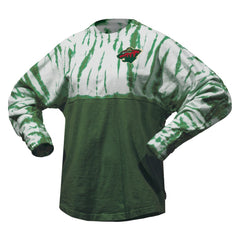 NHL Minnesota Wild Spirit Jersey Unisex Crystal Half Dye Long Sleeve T-Shirt