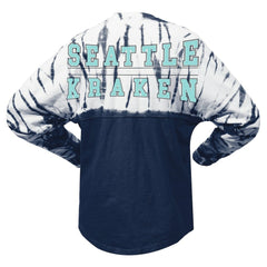 NHL Seattle Kraken Spirit Jersey Unisex Crystal Half Dye Long Sleeve T-Shirt