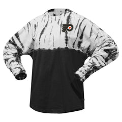 NHL Philadelphia Flyers Spirit Jersey Unisex Crystal Half Dye Long Sleeve T-Shirt