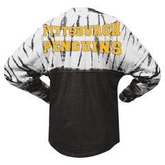 NHL Pittsburgh Penguins Spirit Jersey Unisex Crystal Half Dye Long Sleeve T-Shirt
