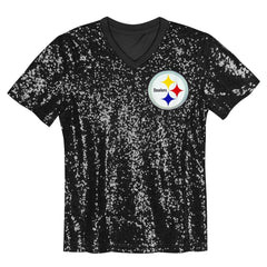 T.J. Watt Women's Player Name & Number V-Neck Fashion Jersey - Pittsburgh Steelers Jerseys