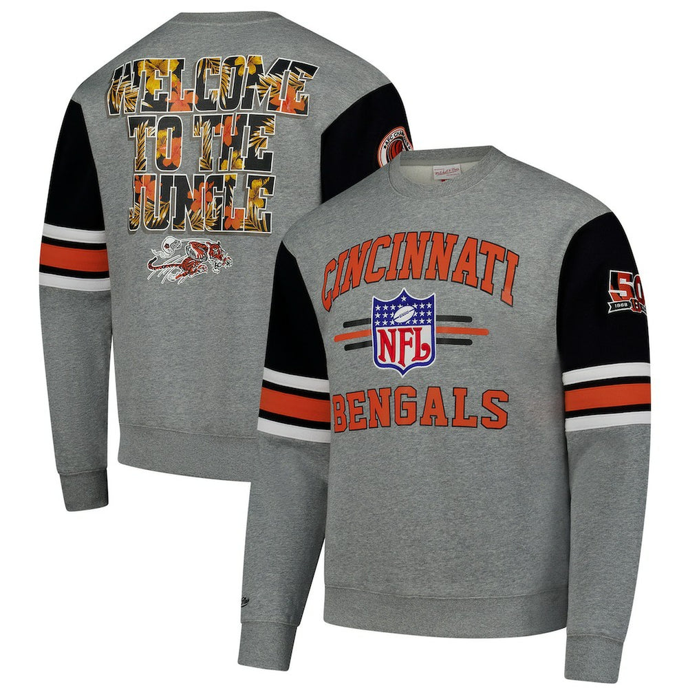 All Over 4.0 Vintage Logo Pullover Sweatshirt - Cincinnati Bengals Pullover