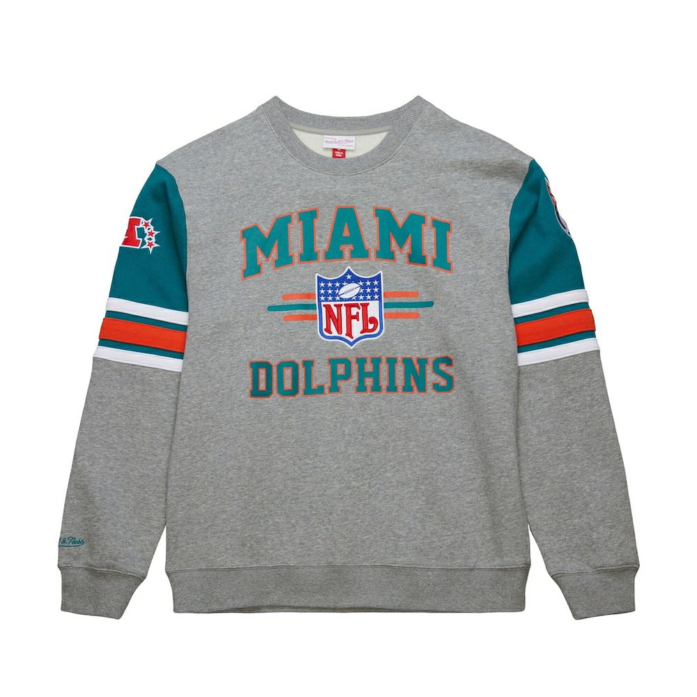 All Over 4.0 Vintage Logo Pullover Sweatshirt - Miami Dolphins Pullover