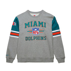 All Over 4.0 Vintage Logo Pullover Sweatshirt - Miami Dolphins Pullover