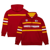 Vintage Logo Head Coach Fleece Pullover Hoodie - Kansas City Chiefs Hoodies