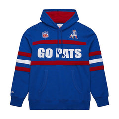 Vintage Logo Head Coach Fleece Pullover Hoodie - New England Patriots Hoodies