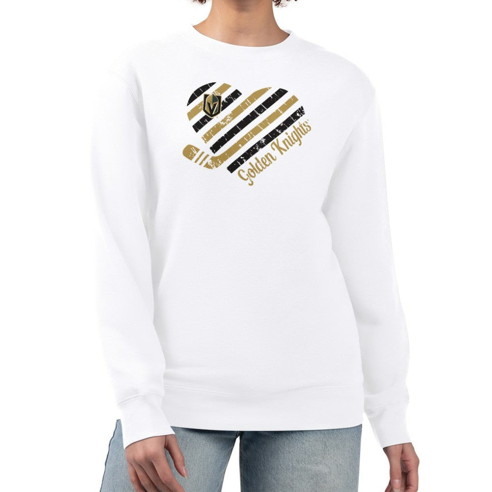 NHL Vegas Golden Knights G-III 4Her by Carl Banks Women's Heart Graphic Pullover Sweatshirt