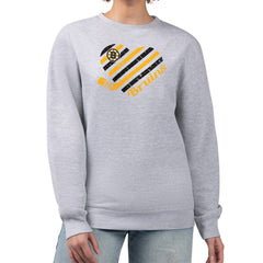 NHL Boston Bruins G-III 4Her by Carl Banks Women's Heart Graphic Pullover Sweatshirt