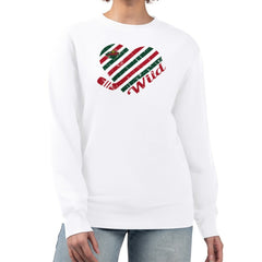 NHL Minnesota Wild G-III 4Her by Carl Banks Women's Heart Graphic Pullover Sweatshirt