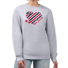 NHL Columbus Blue Jackets G-III 4Her by Carl Banks Women's Heart Graphic Pullover Sweatshirt