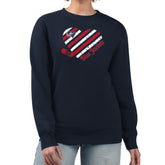 NHL Columbus Blue Jackets G-III 4Her by Carl Banks Women's Heart Graphic Pullover Sweatshirt