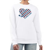 NHL Colorado Avalanche G-III 4Her by Carl Banks Women's Heart Graphic Pullover Sweatshirt