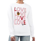 NHL Chicago Blackhawks G-III 4Her by Carl Banks Women's Lots Of Love Team Logo Graphic Pullover Sweatshirt