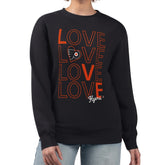 NHL Philadelphia Flyers G-III 4Her by Carl Banks Women's Lots Of Love Team Logo Graphic Pullover Sweatshirt