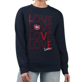 NHL Montreal Canadiens G-III 4Her by Carl Banks Women's Lots Of Love Team Logo Graphic Pullover Sweatshirt