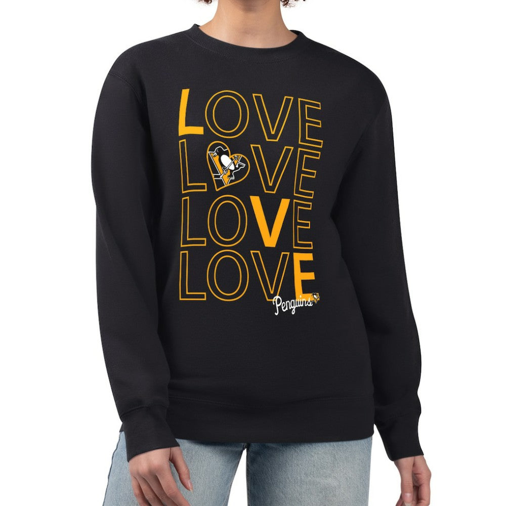 NHL Pittsburgh Penguins G-III 4Her by Carl Banks Women's Lots Of Love Team Logo Graphic Pullover Sweatshirt