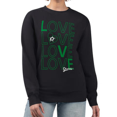 NHL Dallas Stars G-III 4Her by Carl Banks Women's Lots Of Love Team Logo Graphic Pullover Sweatshirt