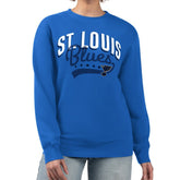 NHL St. Louis Blues G-III 4Her by Carl Banks Women's Filigree Team Graphic Fleece Pullover Sweatshirt