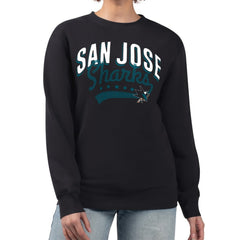 NHL San Jose Sharks G-III 4Her by Carl Banks Women's Filigree Team Graphic Fleece Pullover Sweatshirt
