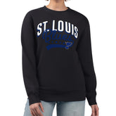 NHL St. Louis Blues G-III 4Her by Carl Banks Women's Filigree Team Graphic Fleece Pullover Sweatshirt