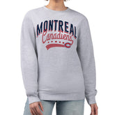NHL Montreal Canadiens G-III 4Her by Carl Banks Women's Filigree Team Graphic Fleece Pullover Sweatshirt